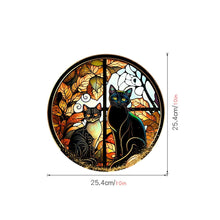 Load image into Gallery viewer, Skhek Halloween Decoration Stickers Scary Castle Black Cat Window Stickers PVCstatic Electricity Stickers Halloween Party Home Decor