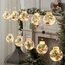 Load image into Gallery viewer, DIY Christmas Ball Santa LED Curtain Light String Christmas Tree Decoration for Home New Year Gifts Navidad Natal Noel Ornament 1124