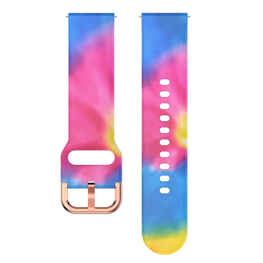 Christmas Gift 22mm 20mm Colorful design strap for Samsung Galaxy Watch Active 2 40mm Gear S2 S3 HuaMi Amazfit bip Graffiti silicone wristband