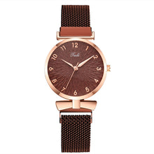 Load image into Gallery viewer, Christmas Gift Luxury Women Watches 6pcs Set Elegant Female Wristwatches Magnetic Mesh Band Rose Woman Watch Bracelet montre femme reloj mujer
