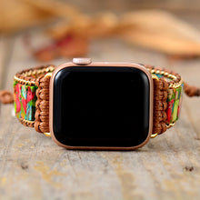 Load image into Gallery viewer, Skhek Natural Stone Aple Watch Strap 38Mm/45Mm Bohemia Beaded Band Smartwatch Wrist Bracelet For Iwatch Series 7 Accessories