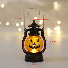 Load image into Gallery viewer, SKHEK Halloween Pumpkin Lantern LED Ghost Lantern Lamp Hanging Scary Candle Light Halloween Decoration For Home Horror Props Kids Toy