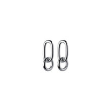 Load image into Gallery viewer, Skhek Genuine 925 Sterling Silver geometric oval simple metal style detachable Earrings