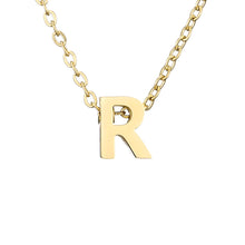 Load image into Gallery viewer, Skhek 316L Stainless Steel Initial Necklace For Women Choker Chain Custom Letter Name Pendant Jewelry