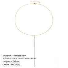 Load image into Gallery viewer, Skhek Stainless Steel Two Color Necklace For Women Choker Pendant Festival Party Gift Jewelry