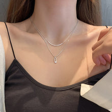 Load image into Gallery viewer, Skhek Fashion Minimalist Smooth Heart Shaped Pendant Necklace 925 sterling Silver Cute Charm Necklace For Women