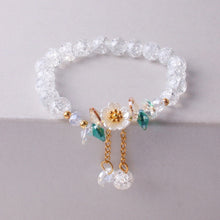 Load image into Gallery viewer, Skhek Korean Colorful Crystal Beaded Bracelet for Women Bohemian Shell Daisy Flower Pendant Elastic Bracelets Party Wedding Jewelry