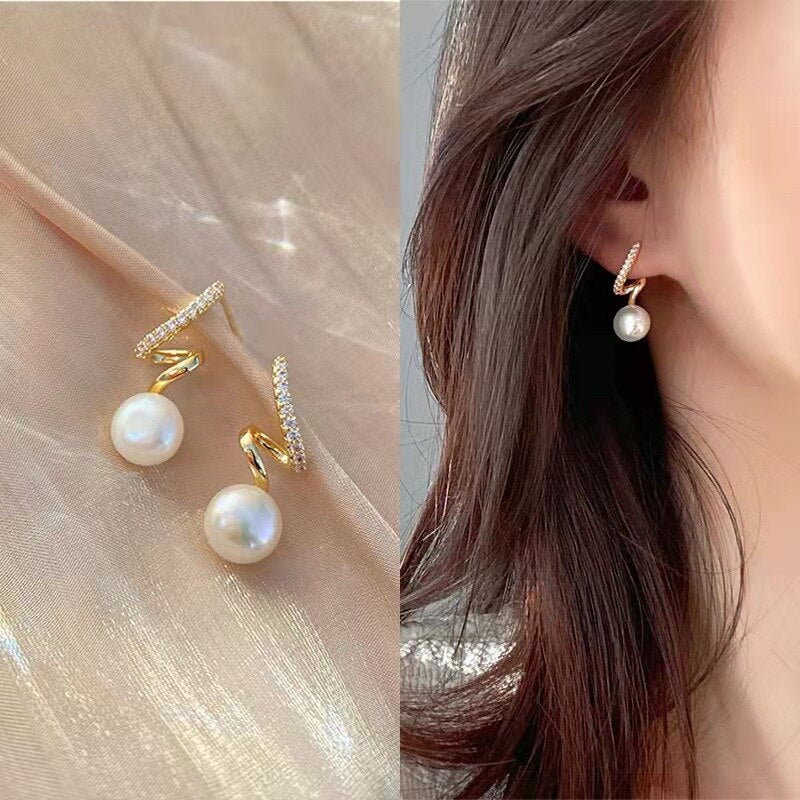 Skhek Simple Style Box Chain Tassel Drop Earrings For Women Long Dangle Earring Piercing Line Accessories Thin Mini Trendy Ear Jewelry