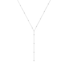 Load image into Gallery viewer, Skhek simple round beads long fringe necklace clavicle chain long geometric chain women&#39;s custom jewelry Choker neckla