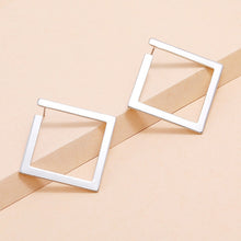 Load image into Gallery viewer, Skhek Retro Minimalist Square Earrings Irregular Stud Earrings New Exaggerated Cold Wind Fashion Earring for Women Opening Accessories