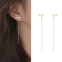 Load image into Gallery viewer, Skhek Fashion Long Tassel Butterfly Drop Earrings Silver Color 2023 Fashion Hanging Women Earrings Summer Jewelry Girls Party Gift