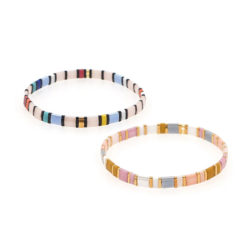 Skhek Miyuki Bracelet For Women Tila Beads Bracelets Boho Jewelry Gift for Her Handmade Beaded Pulseras Summer Beach Jewellery