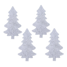 Load image into Gallery viewer, Skhek 4Pcs Felt Christmas Tableware Holder Bags Xmas Tree Snowflake Knife Fork Spoon Holder Set Pockets Cutlery Organizer Bag Decor