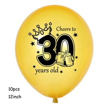 Load image into Gallery viewer, Skhek Black White Theme Birthday Balloons Man Boy Birthday Party Decor Beard Champagne Bottle Foil Balloon Father&#39;s Day Party Supplies