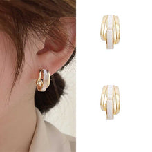 Load image into Gallery viewer, Skhek French Light Luxury Pink Tulip Flower Pearl Stud Earrings For Women Korean Zircon Exquisite Earring Party Mother&#39;s Day Jewelry