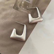 Load image into Gallery viewer, Skhek Retro Minimalist Square Earrings Irregular Stud Earrings New Exaggerated Cold Wind Fashion Earring for Women Opening Accessories