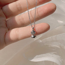 Load image into Gallery viewer, Skhek French Vintage Shining Zircon Water Drop Pendant Necklace Fairy Female Gold Color Silvery Simple Clavicle Chain Necklace Jewelry