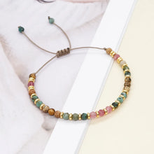 Load image into Gallery viewer, Skhek 2023 New Natural Stone Bracelet Fashion Vintage Jewelry Gold Color Spacer Beaded Bracelets for Women Adjustable Braclets