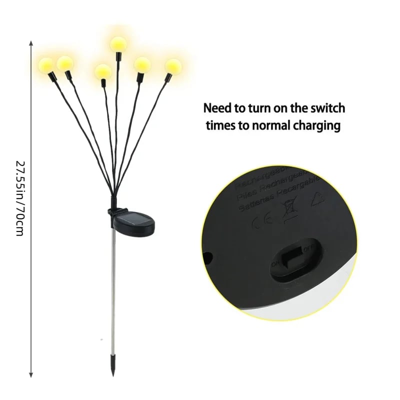 🔥Christmas Sale 49% OFF🔥IP65 Waterproof Solar Powered Firefly Light