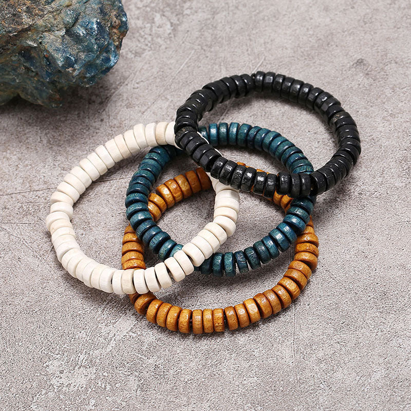 Skhek - Single Circle Prayer Beads Wooden Bead Bracelets