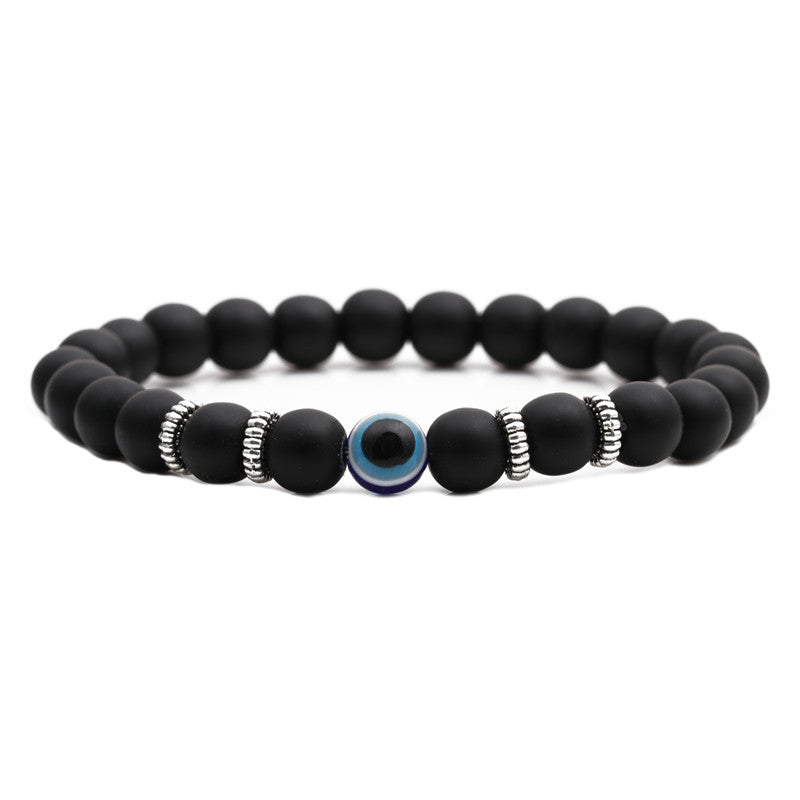 Skhek - Tiger Eye Frosted Volcanic Rock Devil's Bracelets