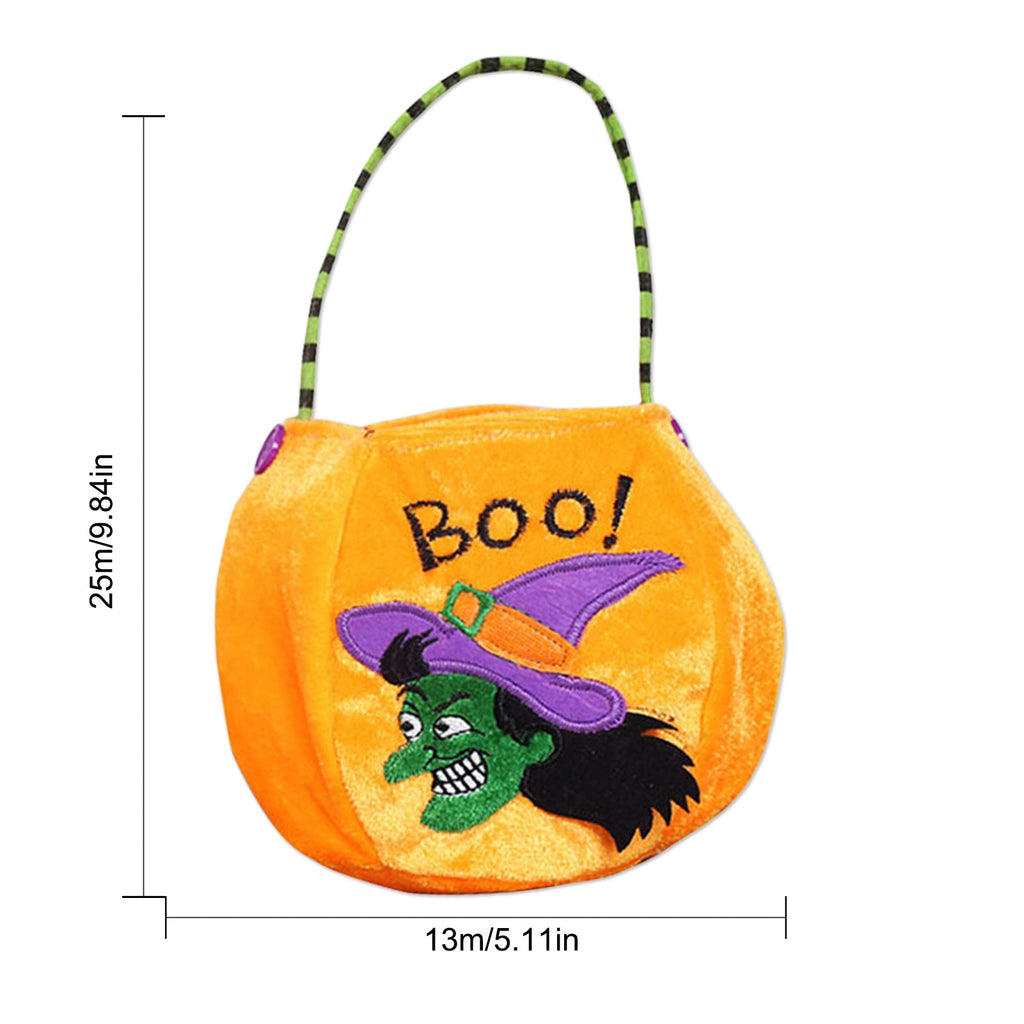 SKHEK New Halloween Loot Party Kids Pumpkin Trick Or Treat Tote Bags Candy Bag Halloween Candy Storage Bucket Portable Gift Basket