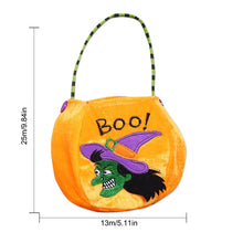 Load image into Gallery viewer, SKHEK New Halloween Loot Party Kids Pumpkin Trick Or Treat Tote Bags Candy Bag Halloween Candy Storage Bucket Portable Gift Basket