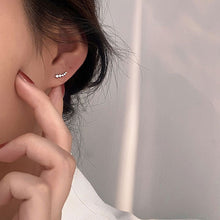 Load image into Gallery viewer, 925 Sterling Silver Korean Version Simple Star Combination Stud Earrings Women Fashion Temperament Student Party Jewelry
