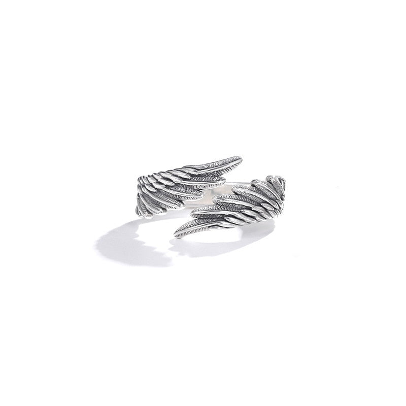 Skhek Angel Wings Ring Couple Rings Men and Women Friends Personality Creative Lovers Valentine's Day Gifts