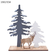 Load image into Gallery viewer, Wooden Reindeer Christmas Decoration DIY Wood Crafts Xmas Ornaments for Christmas Party Home Table Decorations New Year 2020