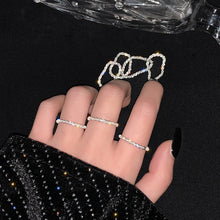 Load image into Gallery viewer, Skhek  Geometric Alloy Ring Flashing Temperament Metal Wild Rings for Women Men Teen Girls Tylish and Versatile Finger Rings Jewelry