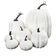 Load image into Gallery viewer, Christmas Gift 7Pcs/set Artificial Pumpkin Mold Artificial White Yellow Pumpkin Ornament Halloween Thanksgiving Home Table Decorations