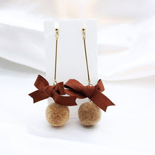 Load image into Gallery viewer, Christmas Gift Cute Christmas Bowknot Dangle Earring For Women Santa Claus Christmas Tree Moon Star Pendant Drop Earring Fashion Xmas Jewelry