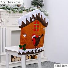 Load image into Gallery viewer, Christmas Gift Santa Claus Wine Cap Chair Cover Christmas Dinnerware Table Party Xmas Red Hat Tableware Covers Christmas Decorations for Home
