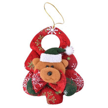 Load image into Gallery viewer, Christmas Pendants Door Hanging Decoration Elk Santa Claus Snowman Bear Doll New Year Gift for Kids Christmas Tree Window Decor