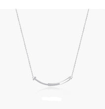 Load image into Gallery viewer, Hot Sale 925 Sterling Silver AAA Zircon Diamond Smile Necklaces Simple Design Fashion Women Jewelry Wedding Party Gift