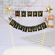 Load image into Gallery viewer, Creative Metal Rose Gold Balloon Cake Topper Happy Birthday Party Decor Kids Wedding Birthday Cake Decor Baby Shower One 1st