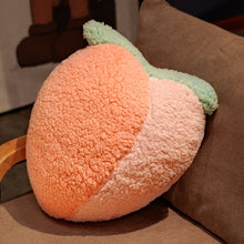 Load image into Gallery viewer, Skhek Cotton Velvet Cartoon Fruit Peach Pineapple Strawberry Plant Cactus Plush Stuffed Toy Pillow Home Decor Gift Sofa Pillow Cushion