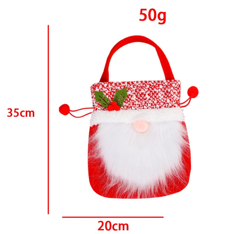 Christmas Decorations 2022 New Faceless Elderly Gift Bag Portable Apple Bag Candy Bag Props Home Party Christmas Tree Pendant