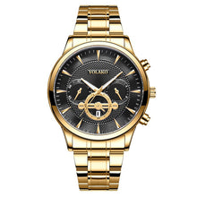 Load image into Gallery viewer, Christmas Gift Luxury Gold watch Men&#39;s Business Quartz Watches Stainless Steel Round Dial Casual Watch Man Watches Modern Classic Horloges