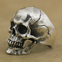 Load image into Gallery viewer, Skhek New Vintage Zinc Alloy Skull Silver Color Ring for Mens Halloween Skull Biker Ring Rock Roll Gothic Men Jewelry Accessories