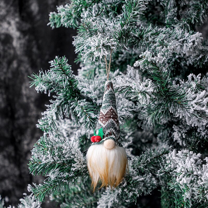 Glow Forest Old Man Christmas Doll Xmas Tree Hanger Pendant Gnome Doll  Xmas Kids New Year Gifts Christmas Decorations For Home