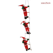 Load image into Gallery viewer, 25cm Climbing Ladder Santa Claus Doll Merry Christmas Decor For Home Shop Window Display Happy New Year 2022 Gifts Santa Navida