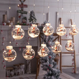 LED String Lights Christmas Tree Decorations for Home Noel Navidad 2021 Christmas Ball Garland Curtain Fairy Lights New Year