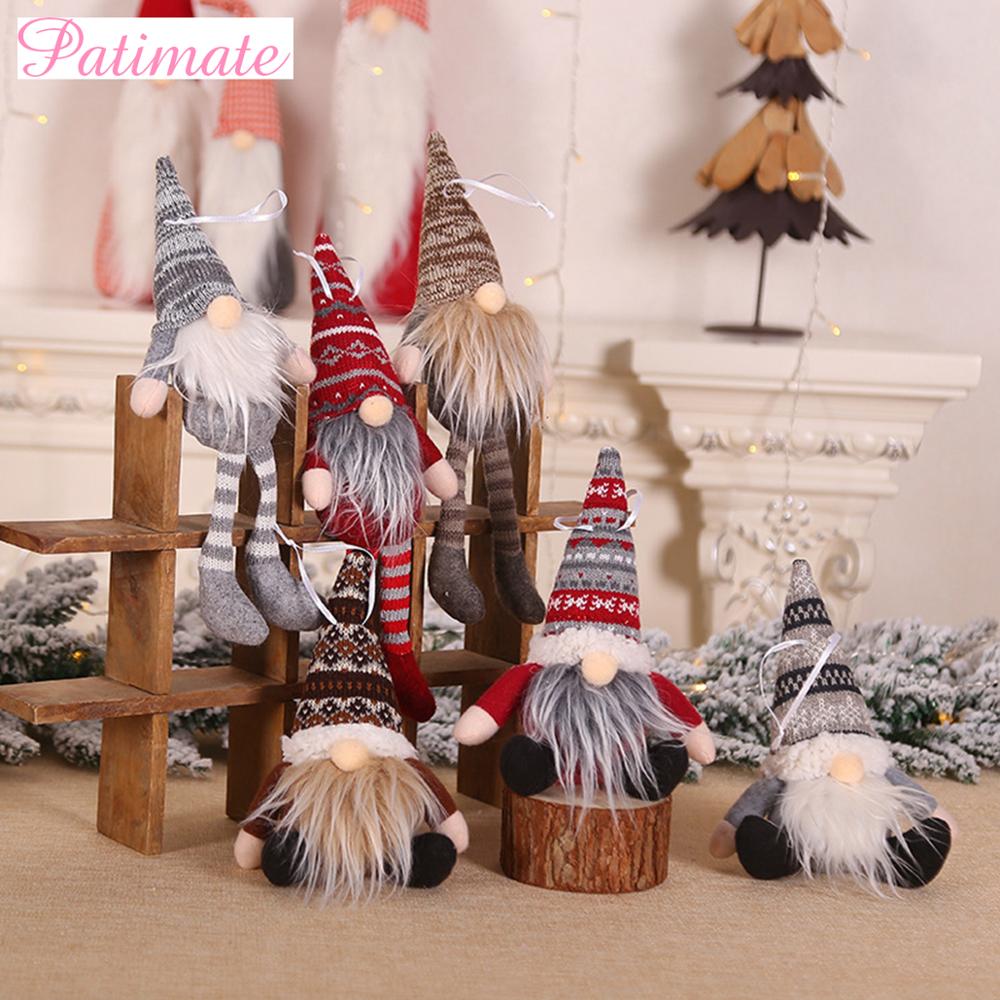 Christmas Gift PATIMATE Christmas Decoration Forest Long Legged Elf Doll Merry Christmas Decorations For Home 2021 Navidad Gifts New Year 2022