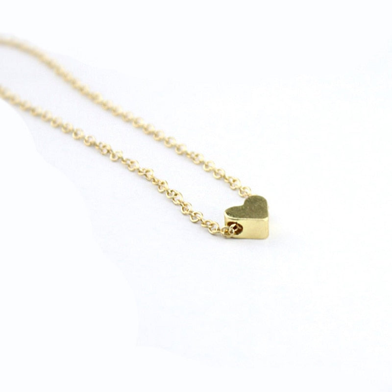 New simple heart necklace lady elegant joker boutique love collar ornaments heart clavicle chain