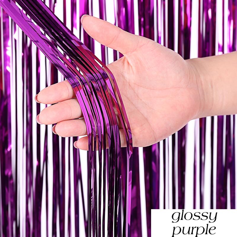 Wedding Backdrop Fringe Tinsel Curtain Foil Rain Curtains Kids Birthday Unicorn Party Decorations Baby Shower Photo Booth Drapes