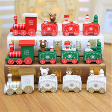 Load image into Gallery viewer, Christmas Gift 2021 New Year Decoration 4 Sections Wooden Train Desk Decoration Navidad Christmas Decoration Children Christmas Gift Noel