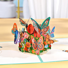 Load image into Gallery viewer, 3D Pop Up Butterfly Birthday Cards Mothers Day Anniversary Valentines Day for Kids Women All Occasions Handmade Greeting Card