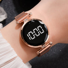 Load image into Gallery viewer, Christmas Gift Luxury Watch Women Led Watch Mesh Magnet Watches Top Brand Personality New Design Female Wristwatches Clock Relogio Feminino